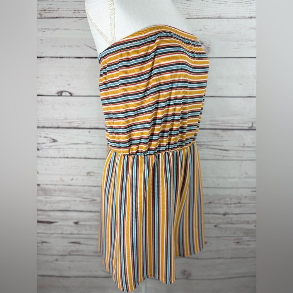 Wild Fable Multicolored Tube Top Strapless Romper in Size XL - Picture 9 of 11